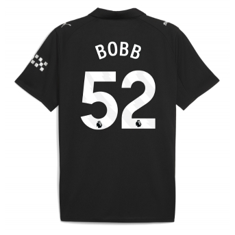 Billige Fotballdrakt Manchester City Oscar Bobb #52 Replika Bortedrakt 2025-26 Kortermet